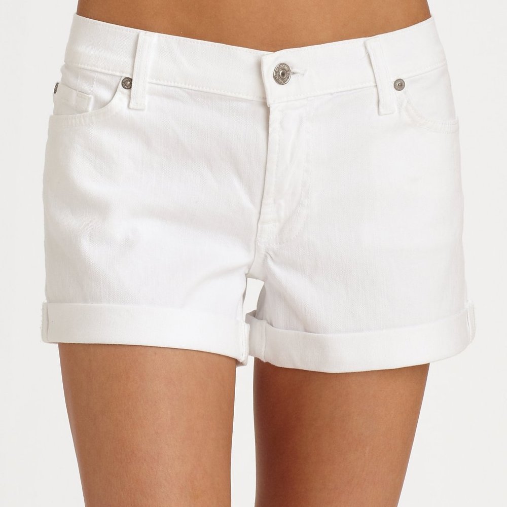 COPY - 7 For All Mankind White Shorts